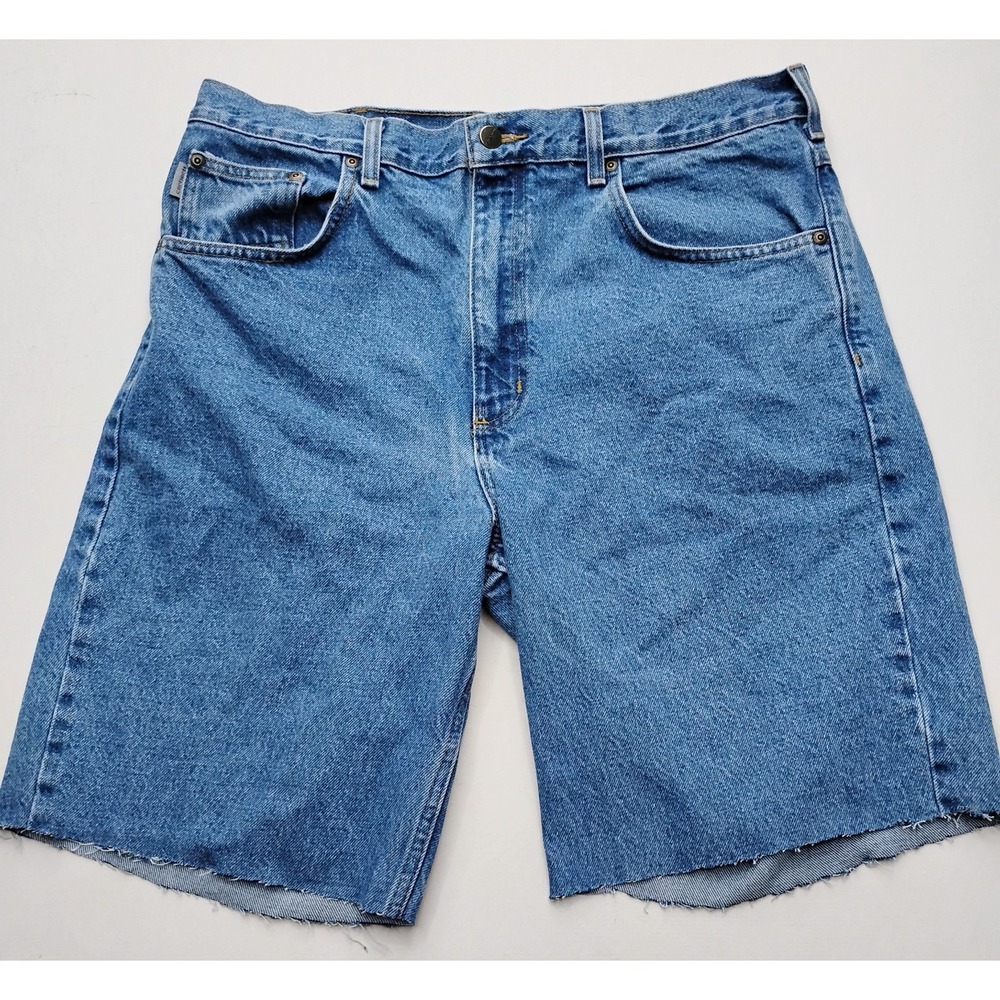 Carhartt B17 Cut Off Jean Shorts Mens 36 with an 11in inseam